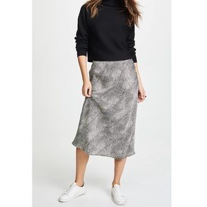 re:named Leopard Midi Skirt- Size L NWT
